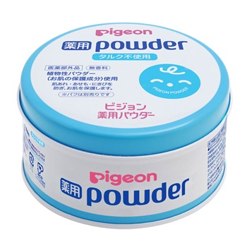ピジョン 薬用パウダー ブルー缶 タルクフリー 100g ベビー スキンケア 0ヵ月～(4902508276559)