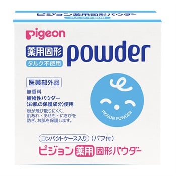 ピジョン 薬用固形パウダー タルクフリー 25g ベビー スキンケア 0ヵ月～(4902508276566)