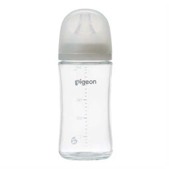 ピジョン 母乳実感 Sheer 耐熱ガラス製 240ml 3ヵ月頃～(4902508277457)