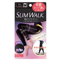 スリムウォーク 着圧 リブ レギンス スリムウォーク SLIM WALK ピップ(M-L)