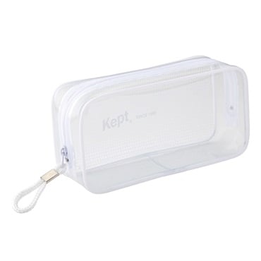 Kept クリアペンポーチ(KPF902W/ホワイト)