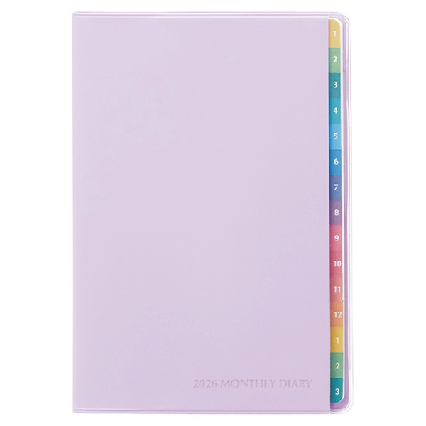 メゾンスイミンです 2026年1月始まり】 カラーインデックスダイアリー ポケット マンスリー