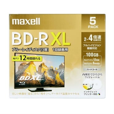 録画用ブルーレイ　R　XL　BRV100WPE.5S