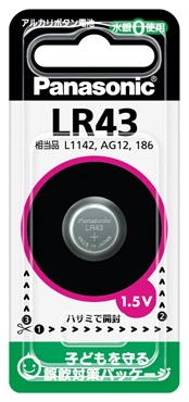 パナソニック　ボタン電池　ＬＲ４３Ｐ