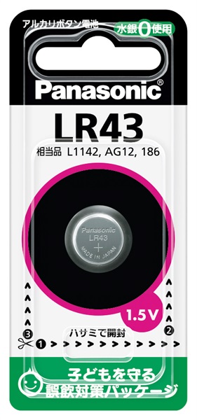 パナソニック　ボタン電池　ＬＲ４３Ｐ(LR43P)