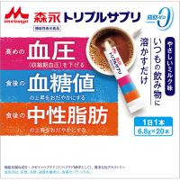 トリプルサプリ やさしいミルク 136g 森永乳業 【機能性表示食品】(20包)