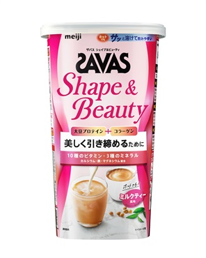 ザバス シェイプ＆ビューティ ミルクティー風味　明治