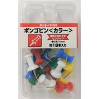 ピンピコピン ボンゴピン カラー 18本 プッシュピン KBX-3-AS ミツヤ | イオン