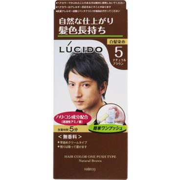 ルシード ワンプッシュケアカラー 1セット ルシード LUCIDO マンダム 【医薬部外品】(ナチュラルブラウン)