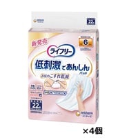 ライフリー お肌に低刺激であんしん尿とりパッド 6回吸収 22枚 ユニチャーム(22枚×4個)