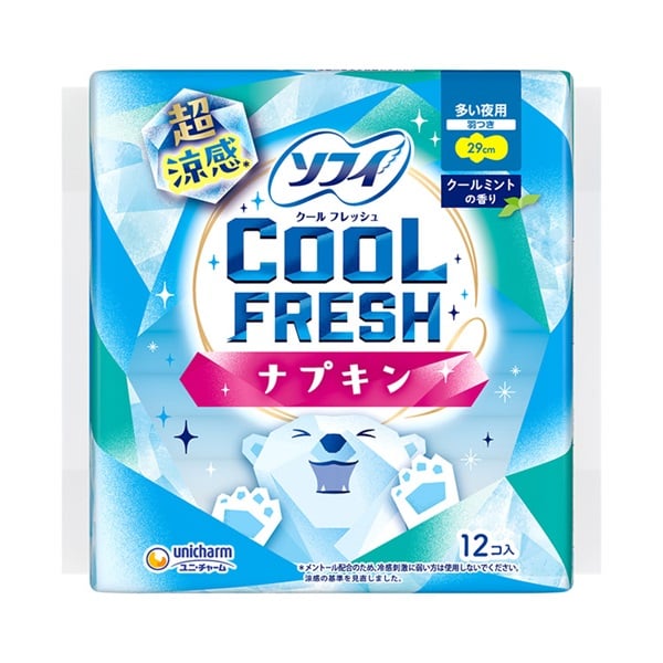 ソフィ クールフレッシュ 超涼感ナプキン羽つき | イオンスタイル