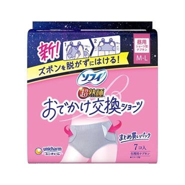 ソフィ 超熟睡 おでかけ交換ショーツ 7個 M～Lサイズ Sofy ユニ・チャーム 【医薬部外品】
