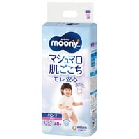 ムーニーマン マシュマロ肌ごこち モレ安心 女の子用 ビッグサイズ 38枚 パンツタイプ 紙おむつ(4903111208098)