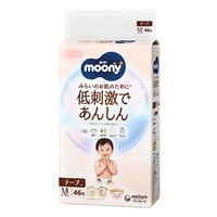 ムーニー 低刺激であんしん Mサイズ 46枚 テープタイプ おむつ