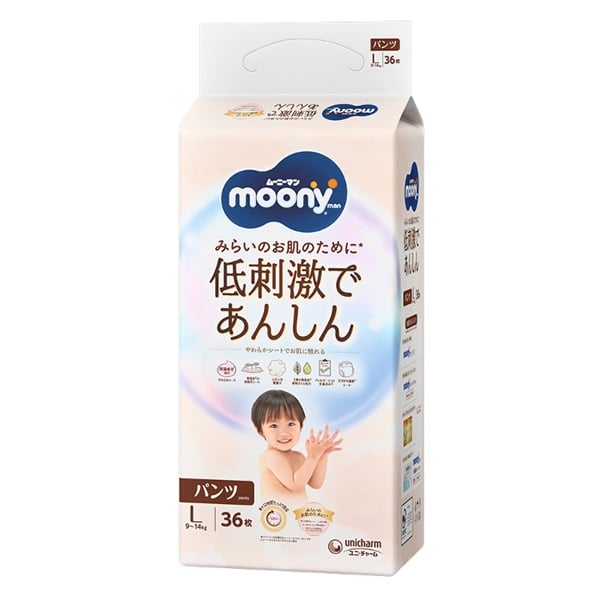 むーちゃん ムーニーマン 低刺激であんしん Lサイズ 36枚 パンツタイプ