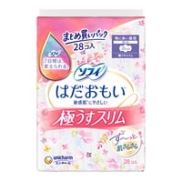 ソフィ はだおもい 極うすスリム(羽つき 26cm 28コ入)