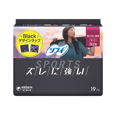 ソフィ SPORTS ソフィ Sofy ユニ・チャーム 【医薬部外品】(特に多い昼用（羽つき）26cm)
