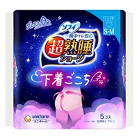 ソフィ 超熟睡 ショーツ ピンク S-M 5枚 ユニ・チャーム 【医薬部外品