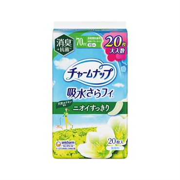チャームナップ 吸水さらフィ 長時間快適用 消臭 23cm 70cc 20枚 ユニ