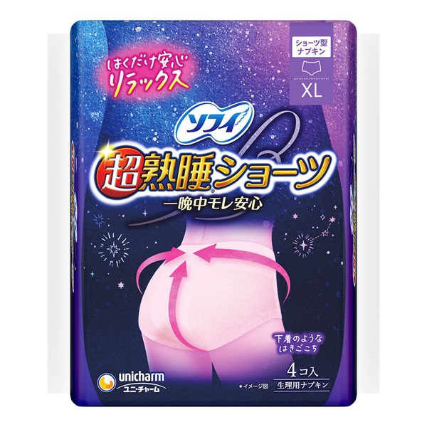 ソフィ 超熟睡ショーツ ユニ・チャーム(XL 4枚)