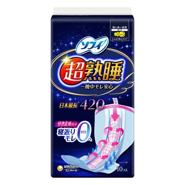 ソフィ 超熟睡ガード ユニ・チャーム(42cm 10コ入)