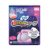 ソフィ 超熟睡ショーツ オーガニックコットン 特に多い夜用 M‐Lサイズ