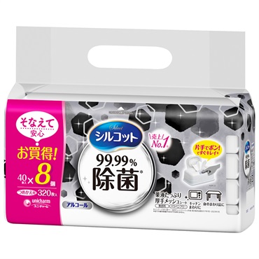 シルコット 99.99% 除菌 ウェットティッシュ 詰替 40枚×8個 320