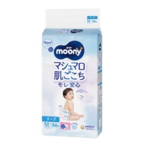 ムーニー マシュマロ肌ごこち モレ安心 Mサイズ 54枚 テープタイプ 紙おむつ(4903111692521)