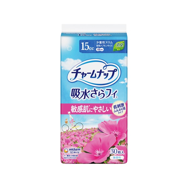 チャームナップ 吸水さらフィ ふんわり肌 ユニ・チャーム(少量用スリム/15cc/30枚)