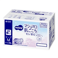 ムーニー マシュマロ肌ごこち モレ安心 Mサイズ 108枚 テープタイプ