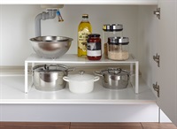 山崎実業 伸縮収納棚 プレート ホワイト 3829 | イオンスタイル