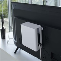 山崎実業　スマート　重ねられるスリム蓋付ルーター収納ケース(ホワイト)