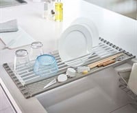 山崎実業　折り畳み水切り　プレート　シリコーントレー付き　S 5059(S)