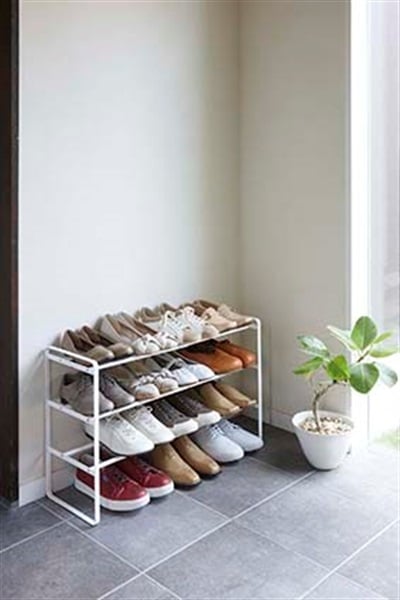 山崎実業 伸縮シューズラック フレーム3段 | イオンスタイル