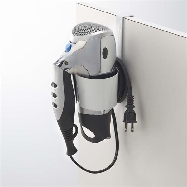 恐竜型ドライヤー収納 ホワイト・ピンク 山崎実業 ドライヤーホルダー ボーテス 7581 | イオンスタイル