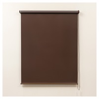 EDLP　遮光ロールスクリーン(ブラウン-60×135cm)