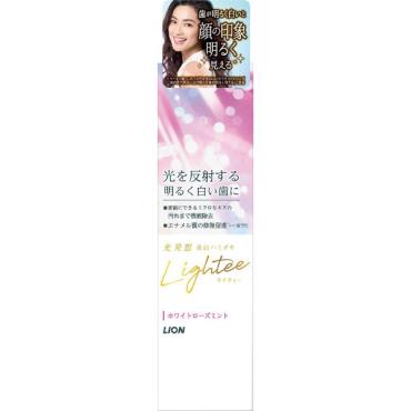 ライオン Lighteeハミガキ ホワイト(ローズミント100g)