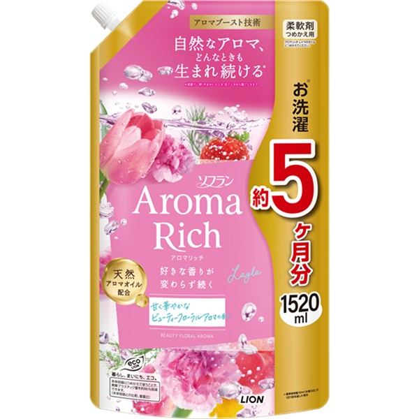 ソフラン アロマリッチ スーパージャンボ 1520ml ライオン | イオン