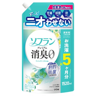 ソフラン プレミアム消臭 つめかえ用 スーパージャンボ 1520ml