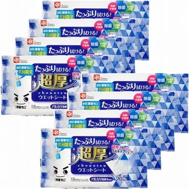 レック 水の激落ち超厚ウェット20枚 8Pセット 大容量