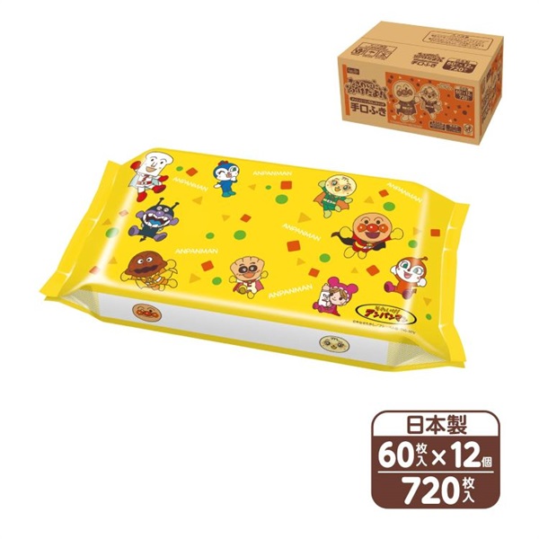 アンパンマン 手口ふき 60枚×12個入 ウエットシート | イオンスタイル