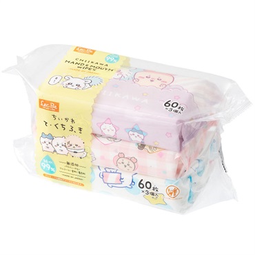 Lec.Be ちいかわ 手口ふき 60枚×3個入 | イオンスタイルオンライン