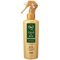 クイック&リッチ ブラッシング トリートメント 愛犬用 フォレストグリーン 200ml Quick&Rich ライオンペット(200ml)