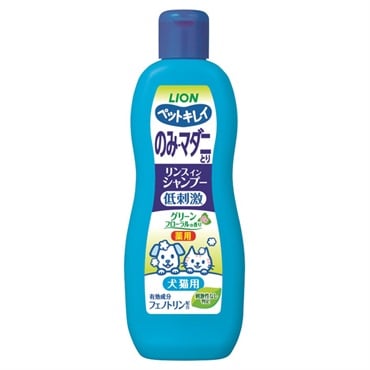 ペットキレイ のみ・マダニとり リンスインシャンプー 犬・猫用 グリーンフローラルの香り 330ml ペットキレイ ライオンペット 【動物用医薬部外品】