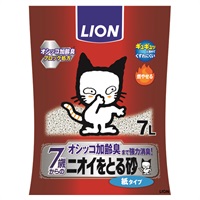 ニオイをとる砂 7歳以上用 紙タイプ 7L ライオンペット | イオン