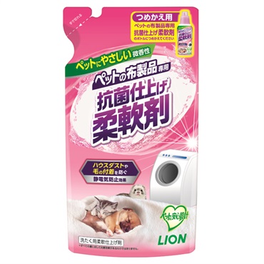 ペットの布製品専用 抗菌仕上げ柔軟剤 つめかえ用 300g ライオンペット