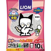 ニオイをとる 紙の猫砂 10L  ライオン(4903351004429)