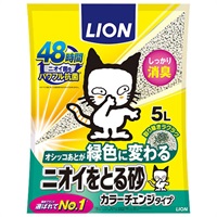 ニオイをとる砂 カラーチェンジタイプ 5L  ライオン(５Ｌ)