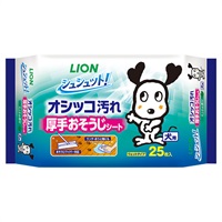 シュシュット! 厚手 おそうじシート 犬用 25枚  ライオン(25枚)