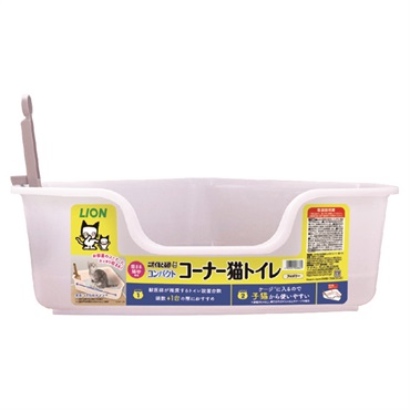 ニオイをとる砂専用 コンパクトコーナー猫トイレ 1個 ライオンペット
